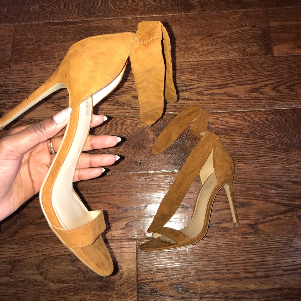 Suede Ankle Wrap Aldo Heels